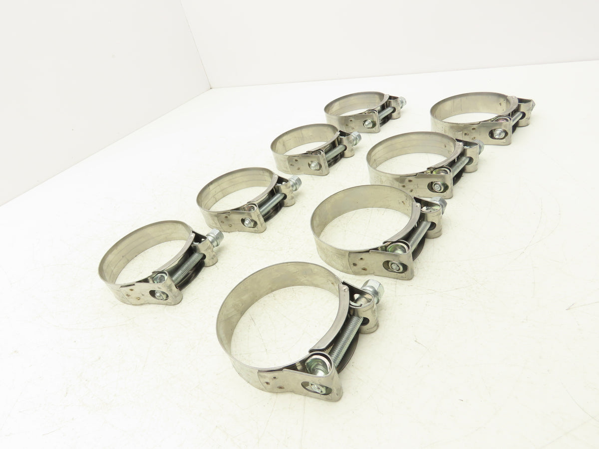 Mikalor W2 73-79mm Hose Clamp Heavy Duty 2-7/8"-3-3/32"  Lot of 8