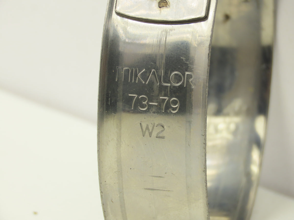 Mikalor W2 73-79mm Hose Clamp Heavy Duty 2-7/8"-3-3/32"  Lot of 8
