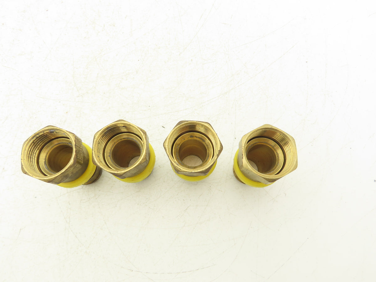 30682-16-16B Brass Hose Fitting 1" Barb x 37° JIC-16 Swivel 1-5/16-12  Lot of 4