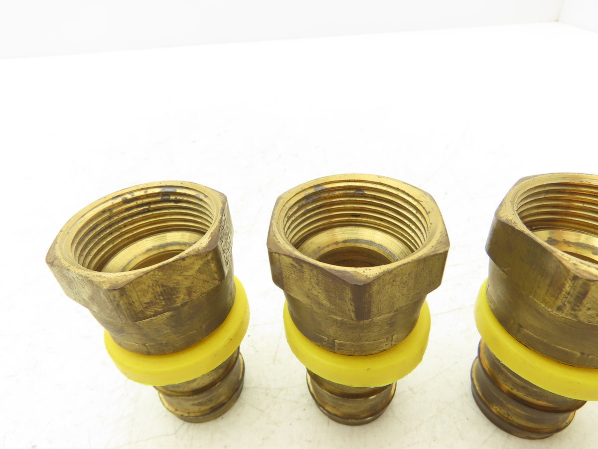 30682-16-16B Brass Hose Fitting 1" Barb x 37° JIC-16 Swivel 1-5/16-12  Lot of 4