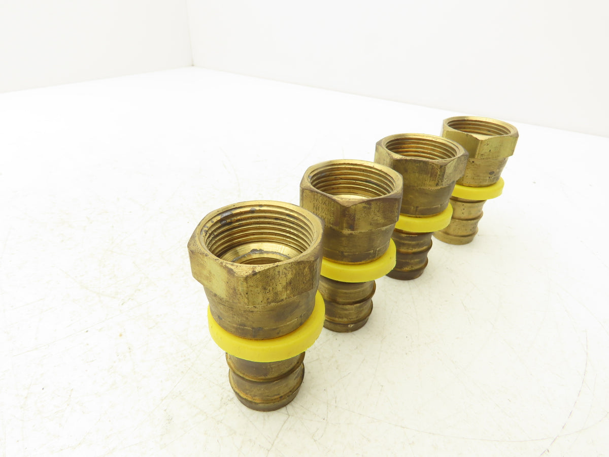30682-16-16B Brass Hose Fitting 1" Barb x 37° JIC-16 Swivel 1-5/16-12  Lot of 4