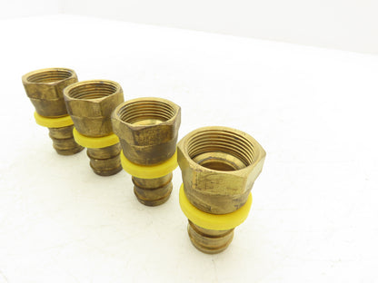 30682-16-16B Brass Hose Fitting 1" Barb x 37° JIC-16 Swivel 1-5/16-12  Lot of 4