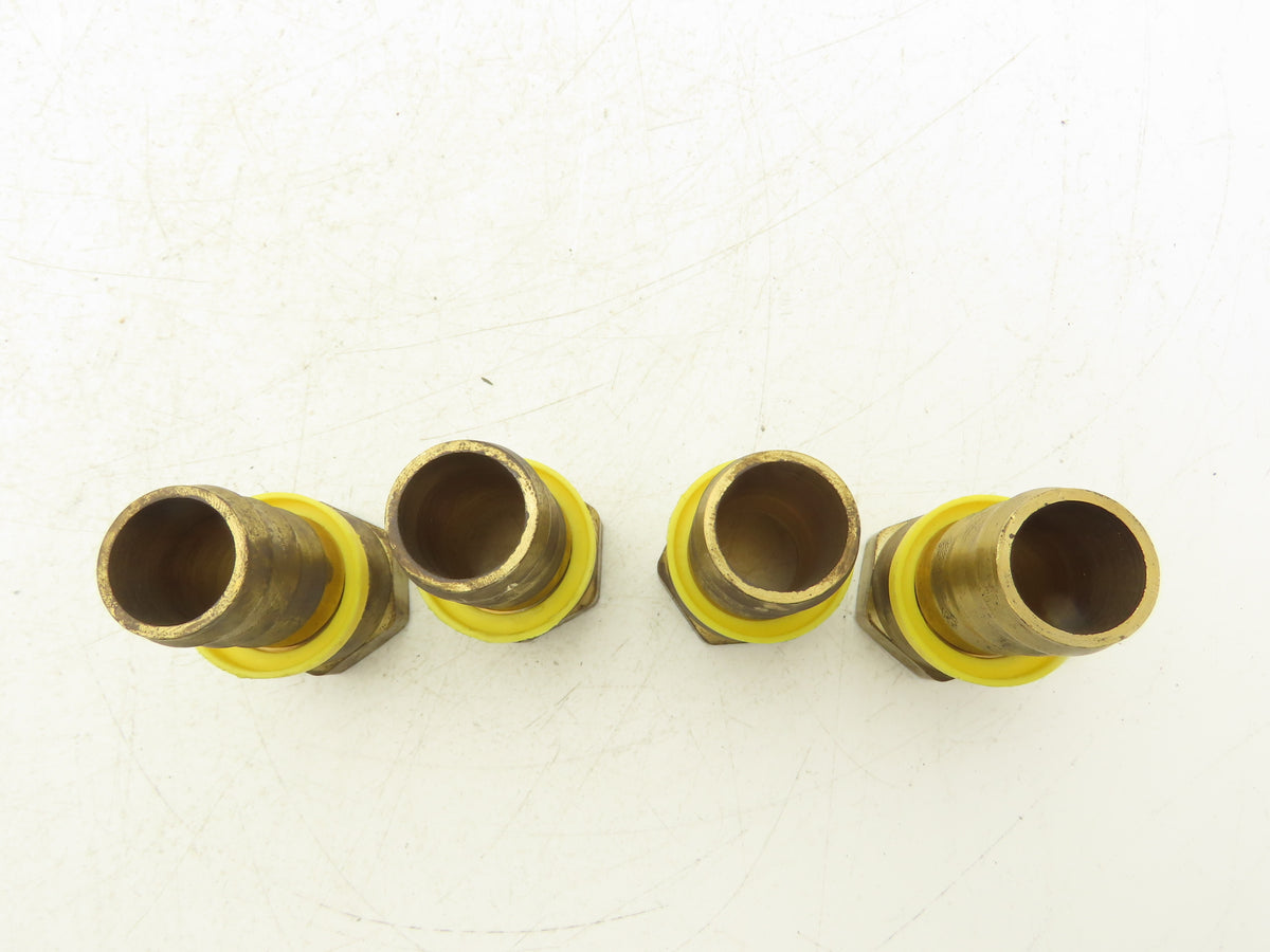 30682-16-16B Brass Hose Fitting 1" Barb x 37° JIC-16 Swivel 1-5/16-12  Lot of 4