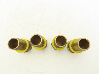 30682-16-16B Brass Hose Fitting 1" Barb x 37° JIC-16 Swivel 1-5/16-12  Lot of 4