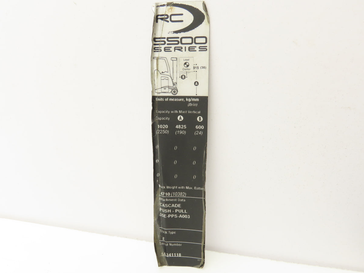 Crown 138379 Stand On Forklift PCB Control Assembly Removed From RC 5500