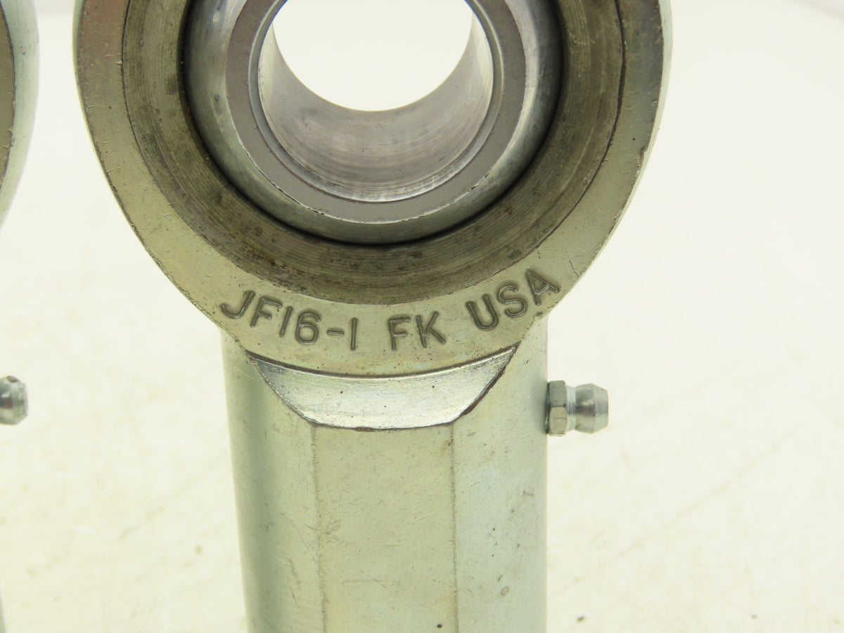 FK JF16-1 Spherical Cylinder Rod-End Bearing 1" Bore 1"-14 Female RH  Lot of 2