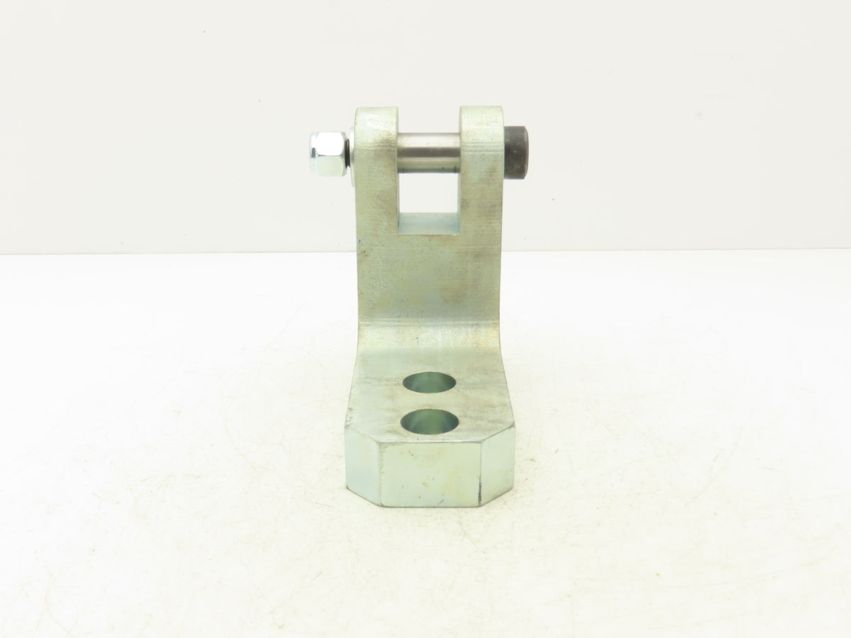 Steel Clevis 2-Bolt Mount L-Bracket 1"Pin Hitch Heavy Duty