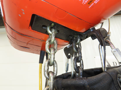 CM Lodestar Model RRS 2 Ton 4000lb Electric Chain Hoist 22' Lift 16 FPM 3PH 480V