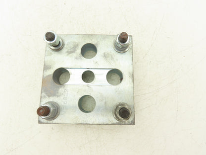 Cylinder End Plate Attachment Bracket 4-Bolt Mount 5-1/2" Square Heavy Duty