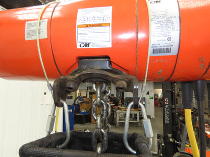 CM Lodestar Model RRS 2 Ton 4000lb Electric Chain Hoist 22' Lift 16 FPM 3PH 480V