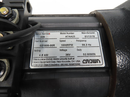 Crown 021608-00R Forklift Left Front Drive 5-Lug Axle & Motor A7AA23 Off RC 5500