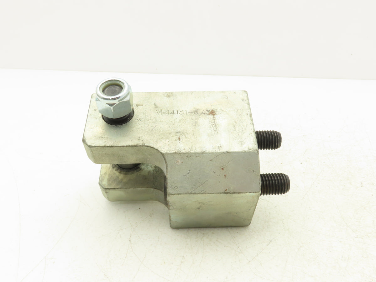 Steel Clevis 2-Bolt Mounting Bracket 1"Pin Hitch Heavy Duty