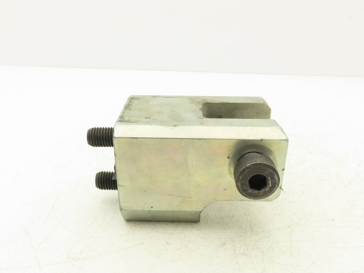 Steel Clevis 2-Bolt Mounting Bracket 1"Pin Hitch Heavy Duty