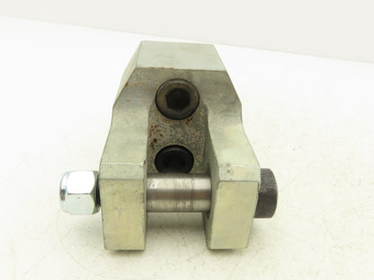 Steel Clevis 2-Bolt Mounting Bracket 1"Pin Hitch Heavy Duty