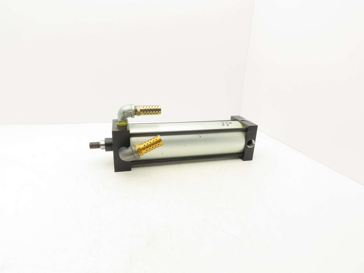 Bimba TRD Pneumatic Air Cylinder 4" Bore 12" Stroke 250psi 4-Port 3/4"NPT