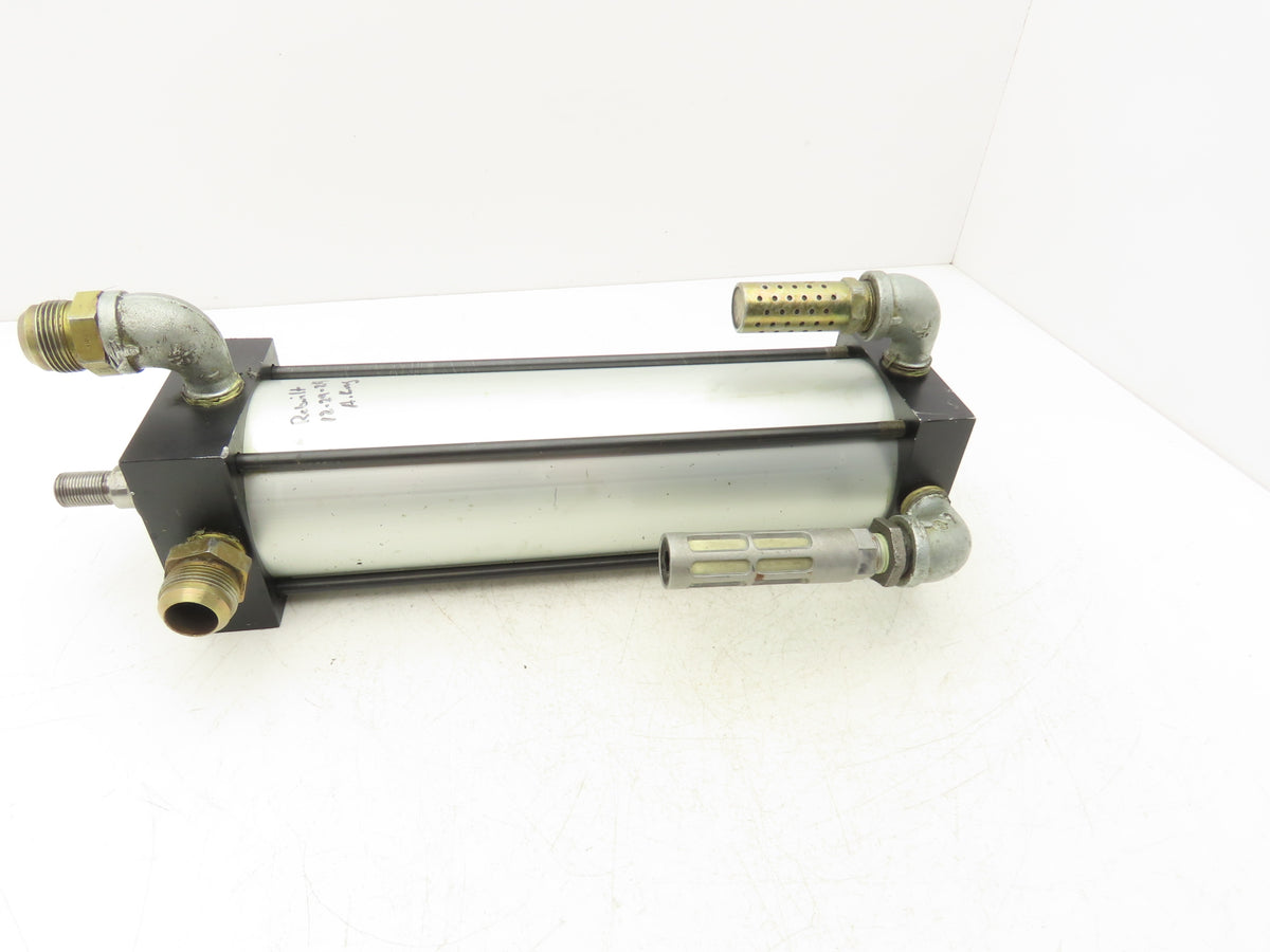 Bimba TRD Pneumatic Air Cylinder 4" Bore 12" Stroke 250psi 4-Port 3/4"NPT