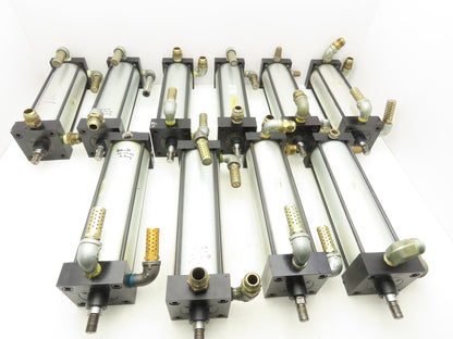 Bimba TRD Pneumatic Air Cylinder 4" Bore 12" Stroke 250psi 4-Port 3/4"NPT