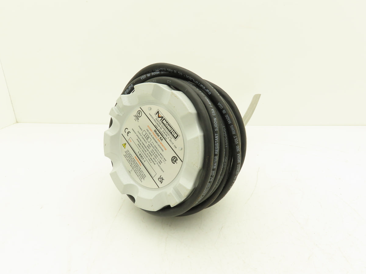 Monitor KA 1-8301-1 Rotary Paddle Bin Level Indicator 115 VAC w/Scimitar Paddle