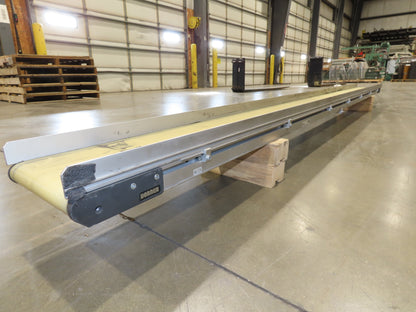 Dorner 2200 8"W x 10'L Low Profile Belt Conveyor 200mm 115V Belt Drive 38FPM