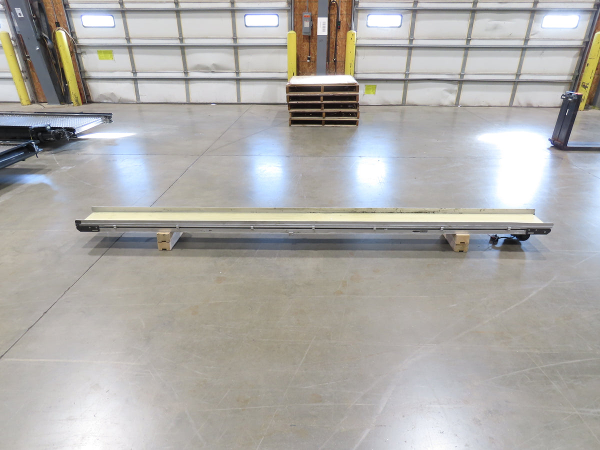Dorner 2200 8"W x 10'L Low Profile Belt Conveyor 200mm 115V Belt Drive 38FPM