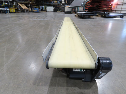 Dorner 2200 8"W x 10'L Low Profile Belt Conveyor 200mm 115V Belt Drive 38FPM