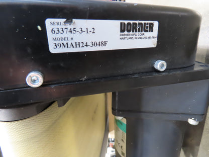 Dorner 2200 8"W x 10'L Low Profile Belt Conveyor 200mm 115V Belt Drive 38FPM