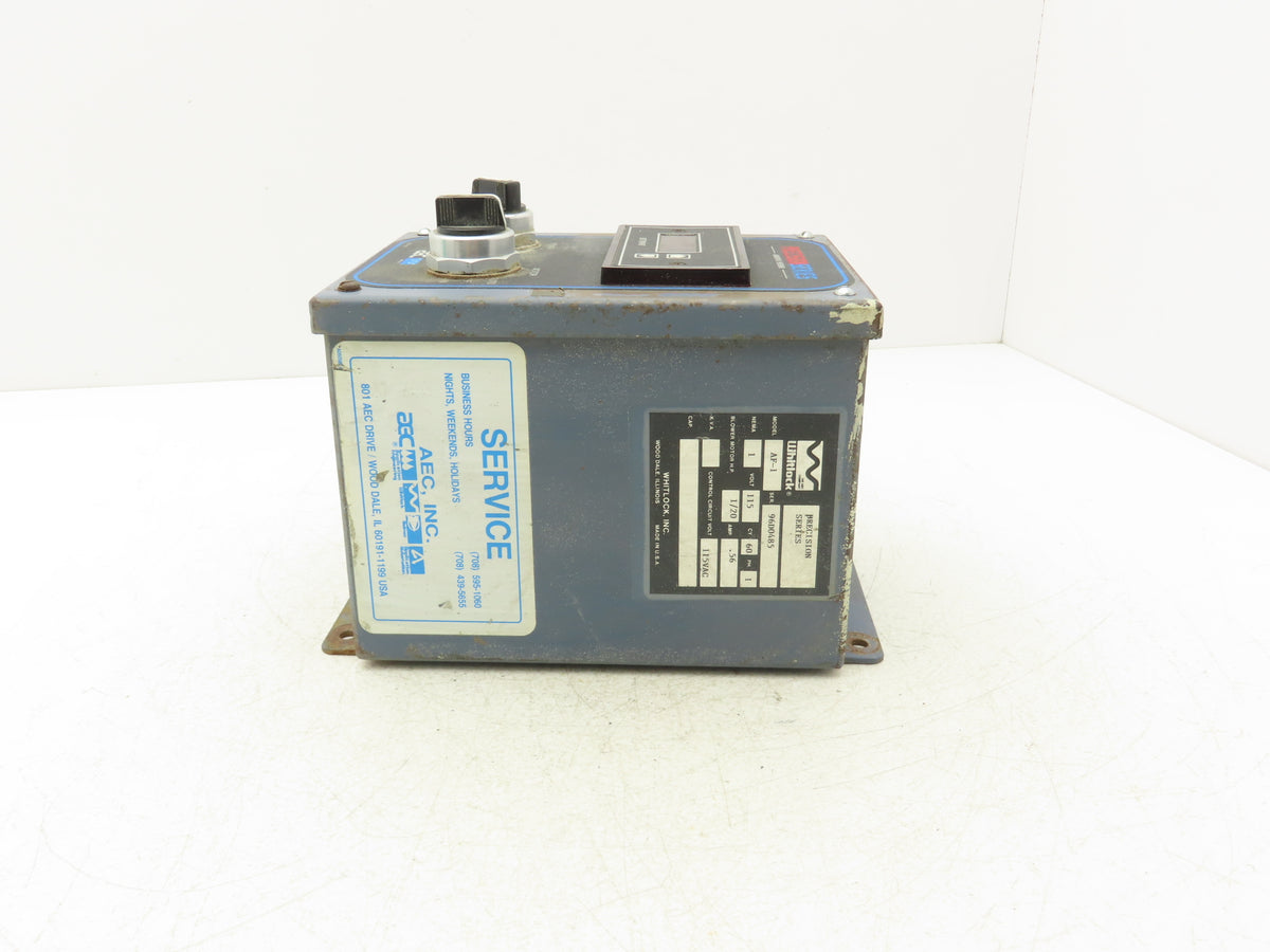 Whitlock AF-1 Volumetric Additive Feeder Control Panel Precision Series 115V