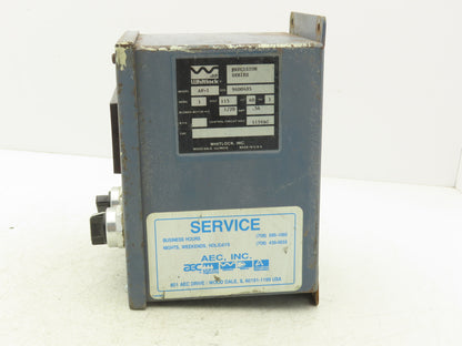 Whitlock AF-1 Volumetric Additive Feeder Control Panel Precision Series 115V