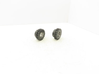 Tsubaki HD40B18 Double Strand #40 Roller Chain Sprocket 18T 1-7/16"Bore Lot of 2