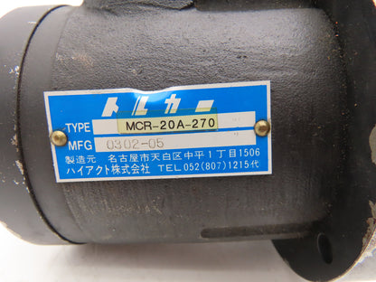 Torquer MCR-20A-270 Hydraulic High Torque Radial Piston Motor Low Speed