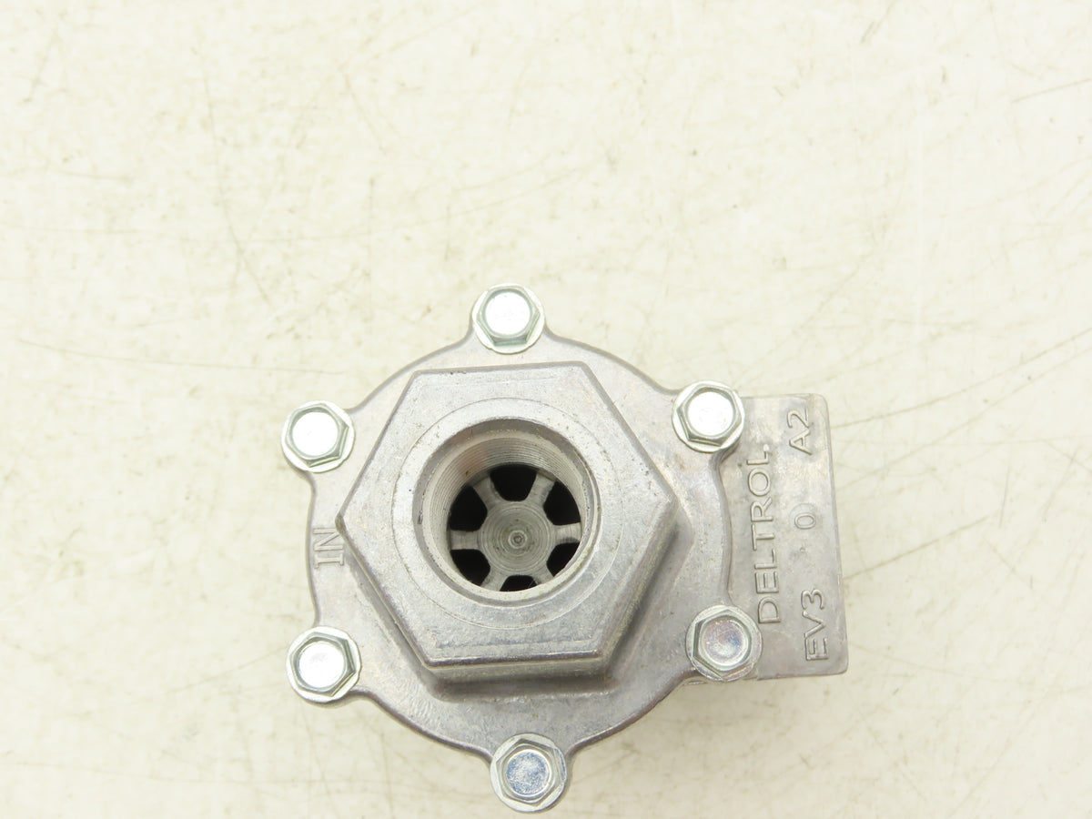 Deltrol EV30A2 Pneumatic Quick Exhaust Valve 20-125psi 1/2"x 3/4"NPT 3-Way