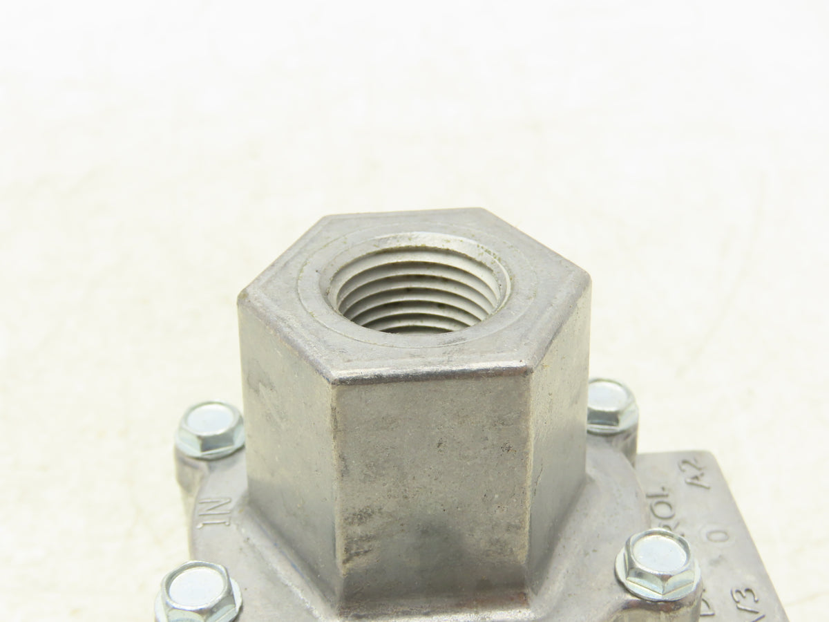 Deltrol EV30A2 Pneumatic Quick Exhaust Valve 20-125psi 1/2"x 3/4"NPT 3-Way