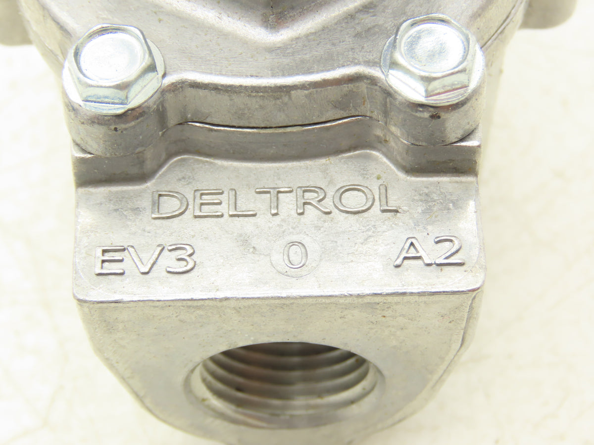 Deltrol EV30A2 Pneumatic Quick Exhaust Valve 20-125psi 1/2"x 3/4"NPT 3-Way