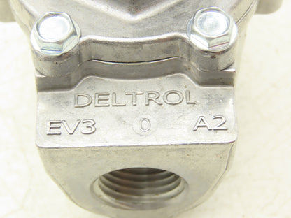 Deltrol EV30A2 Pneumatic Quick Exhaust Valve 20-125psi 1/2"x 3/4"NPT 3-Way