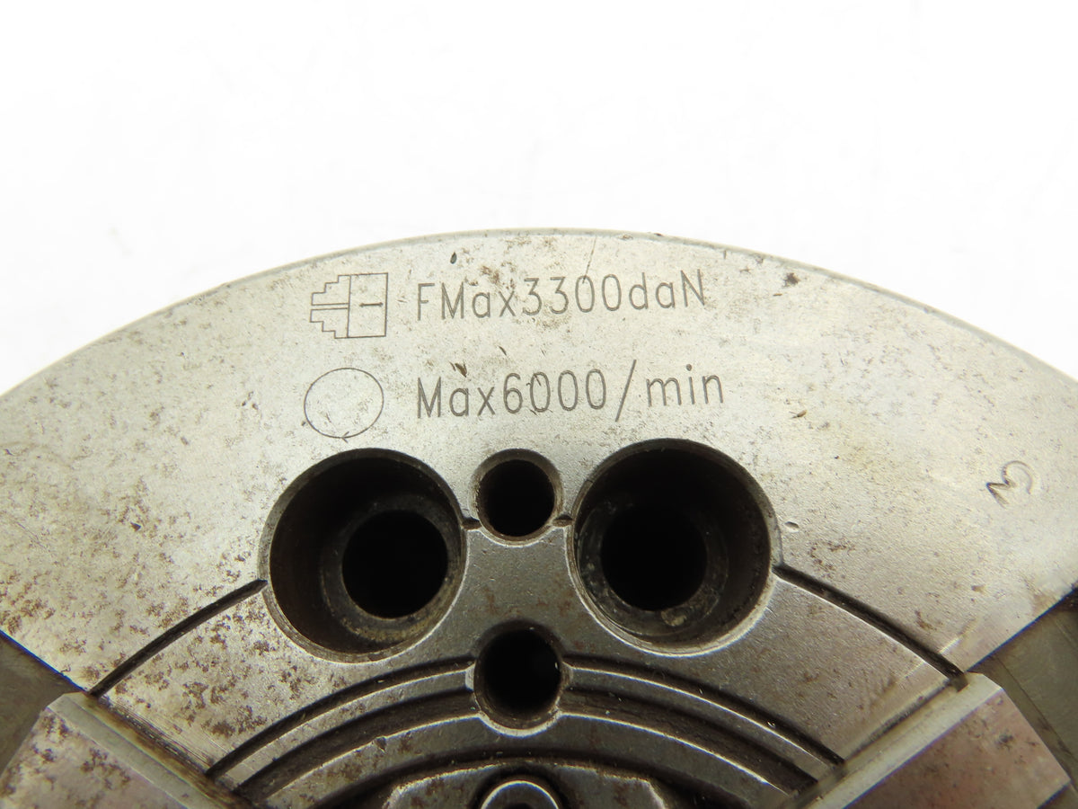 Haw Yang BL06B-3 CNC 3 Jaw Power Chuck 6" Max RPM 6000 Hydraulic Clamp Wedge