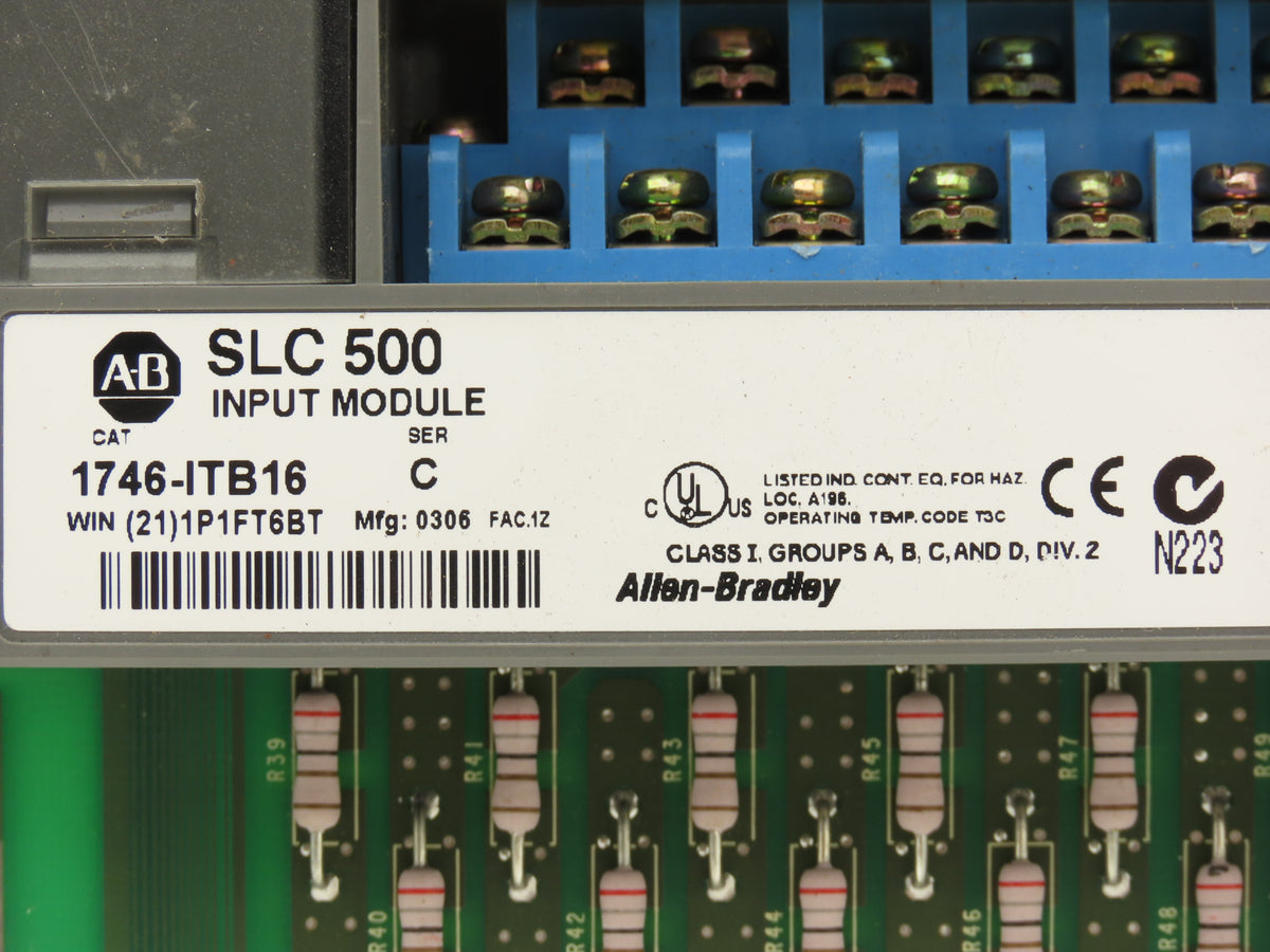 Allen Bradley 1746-ITB16 SLC 500 Input Module 16-Point Fast DC Sink Lot of 9