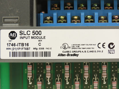 Allen Bradley 1746-ITB16 SLC 500 Input Module 16-Point Fast DC Sink Lot of 9