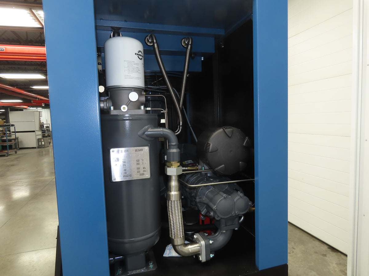 Kaishan KRSD-15VSD Rotary Screw Air Compressor 62CFM 125PSIG 15HP 480V 120G Tank