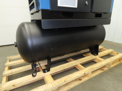 Kaishan KRSD-15VSD Rotary Screw Air Compressor 62CFM 125PSIG 15HP 480V 120G Tank