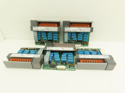 Allen Bradley 1746-OW16 SLC 500 16 Point Digital Relay Output Series D Lot of 5