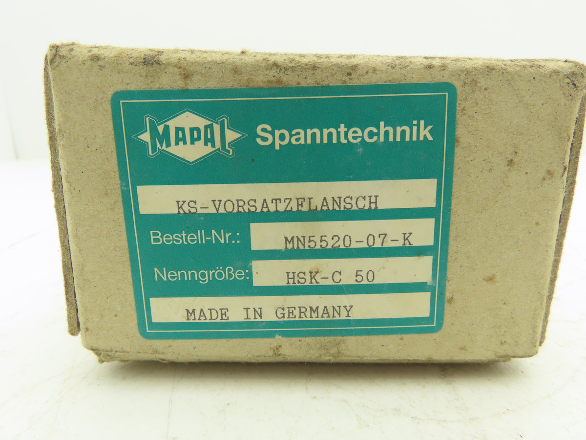 Mapal MN5520-07-K Tool Holder Adapter Flange Mounting Module 1.574" Shoulder