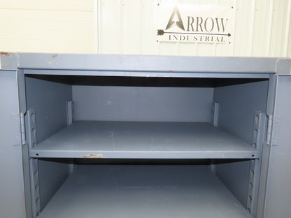 Durham Industrial Tool Storage Cabinet 12 GA Counter-Height 2 Shelf 36x24x36"