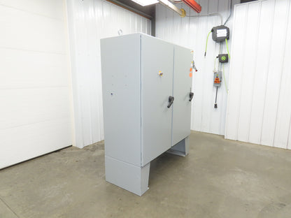 Hoffman A60X6124LPFTC Freestanding Electrical Enclosure 60x61x24" Dual Door