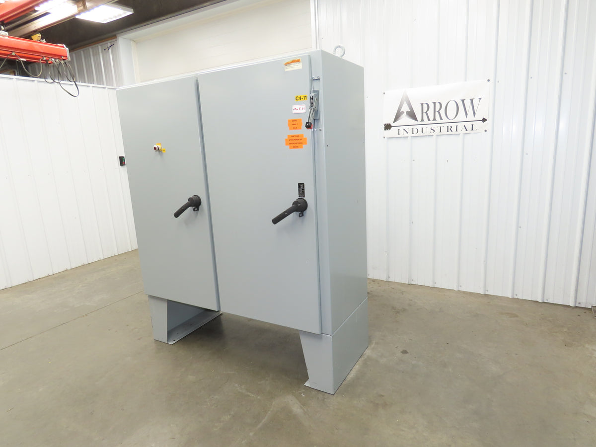 Hoffman A60X6124LPFTC Freestanding Electrical Enclosure 60x61x24" Dual Door