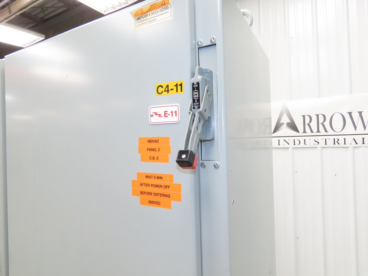 Hoffman A60X6124LPFTC Freestanding Electrical Enclosure 60x61x24" Dual Door
