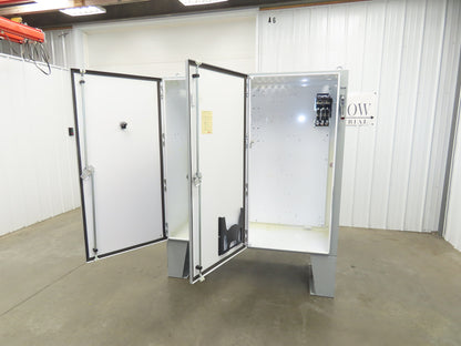 Hoffman A60X6124LPFTC Freestanding Electrical Enclosure 60x61x24" Dual Door