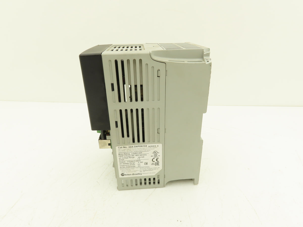 Allen Bradley 22A-D6P0N104 PowerFlex 4 Variable Speed AC Drive VFD 3Hp 480V 3PH
