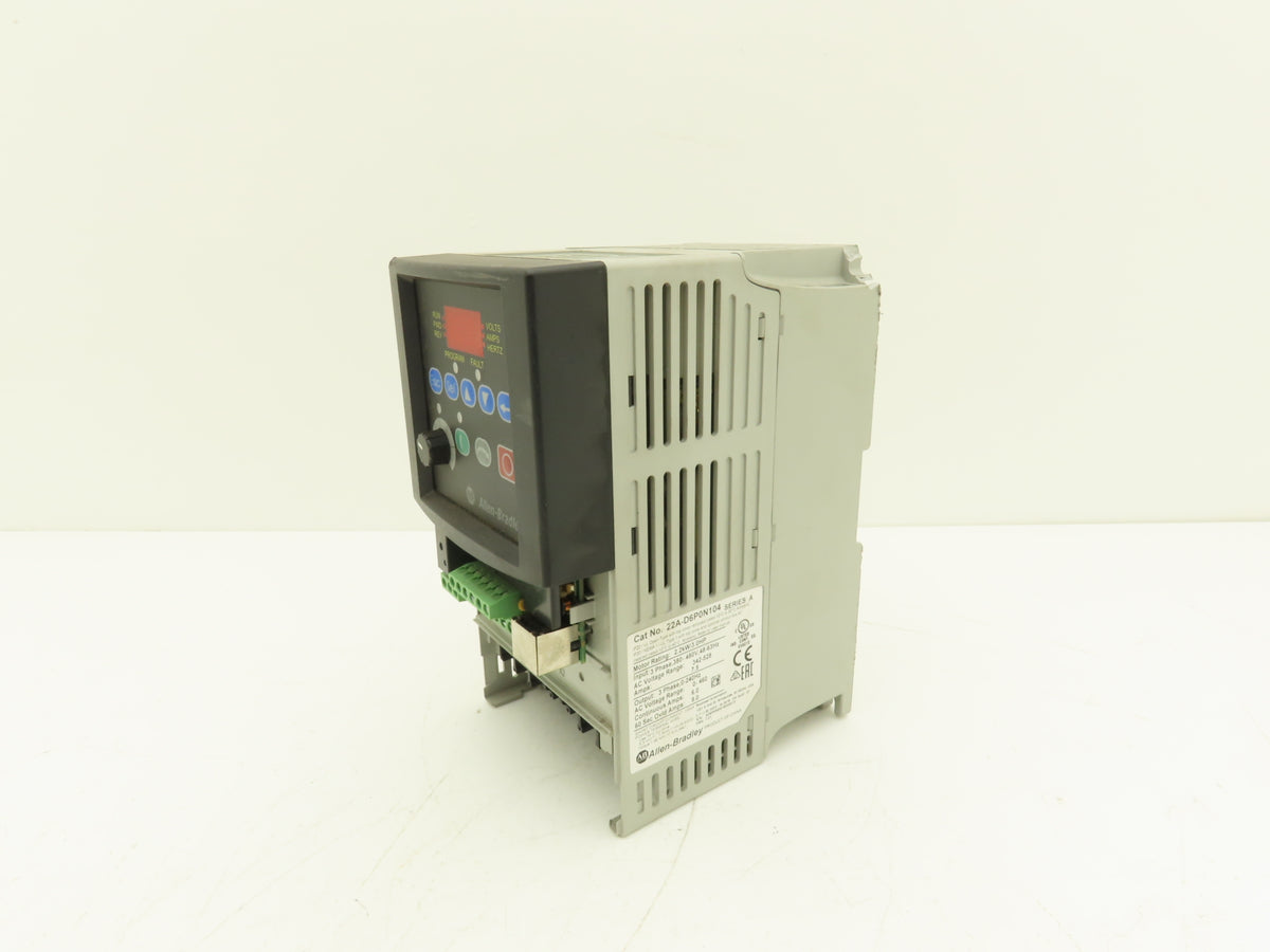 Allen Bradley 22A-D6P0N104 PowerFlex 4 Variable Speed AC Drive VFD 3Hp 480V 3PH