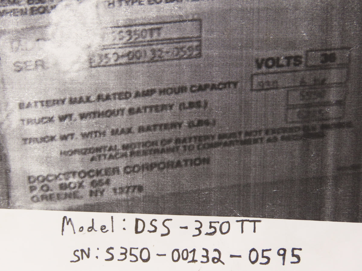 Fluid Power 241347BB Raymond Forklift Hydraulic Mast Control Valve Off DSS-350TT