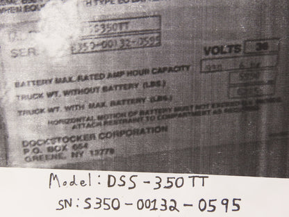 Fluid Power 241347BB Raymond Forklift Hydraulic Mast Control Valve Off DSS-350TT